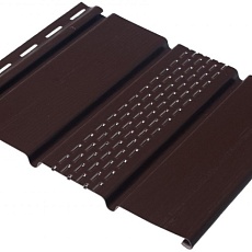 Дёке PREMIUM Софит с центральной перфорацией (Шоколад) 3000 мм